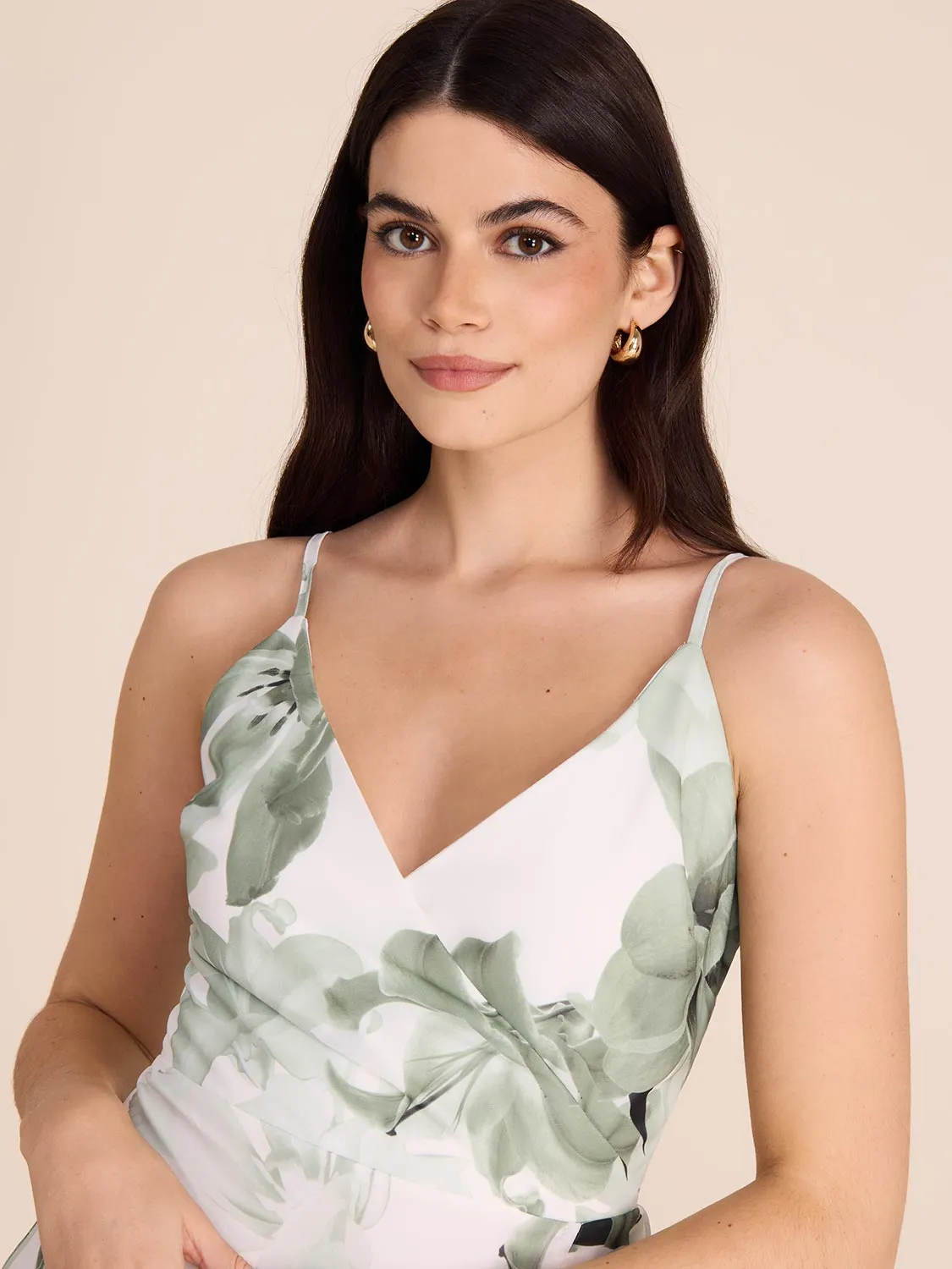 Ruffle High-Low Floral Dress