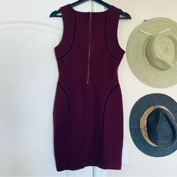 Sanctuary Burgundy Deep Red Work/Holiday/Cocktail Party Bodycon Dress | Size: M