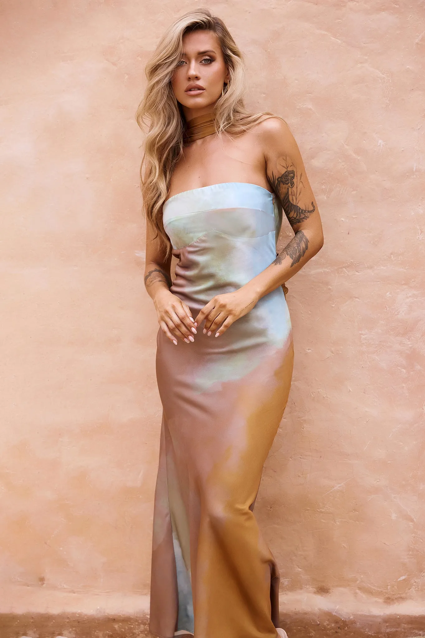 Santorini Mirage Maxi Dress - Multi
