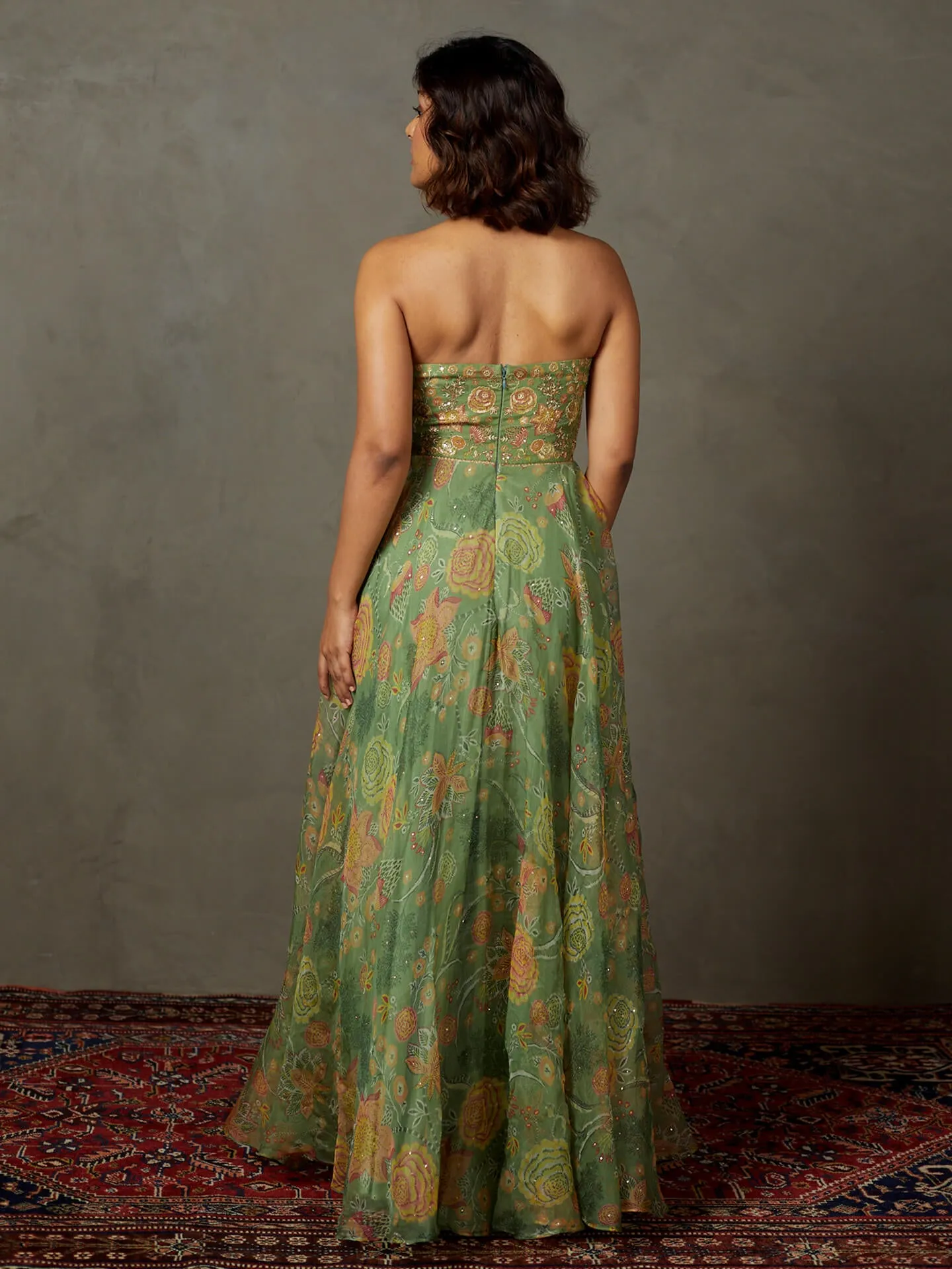 Sap green janet dress