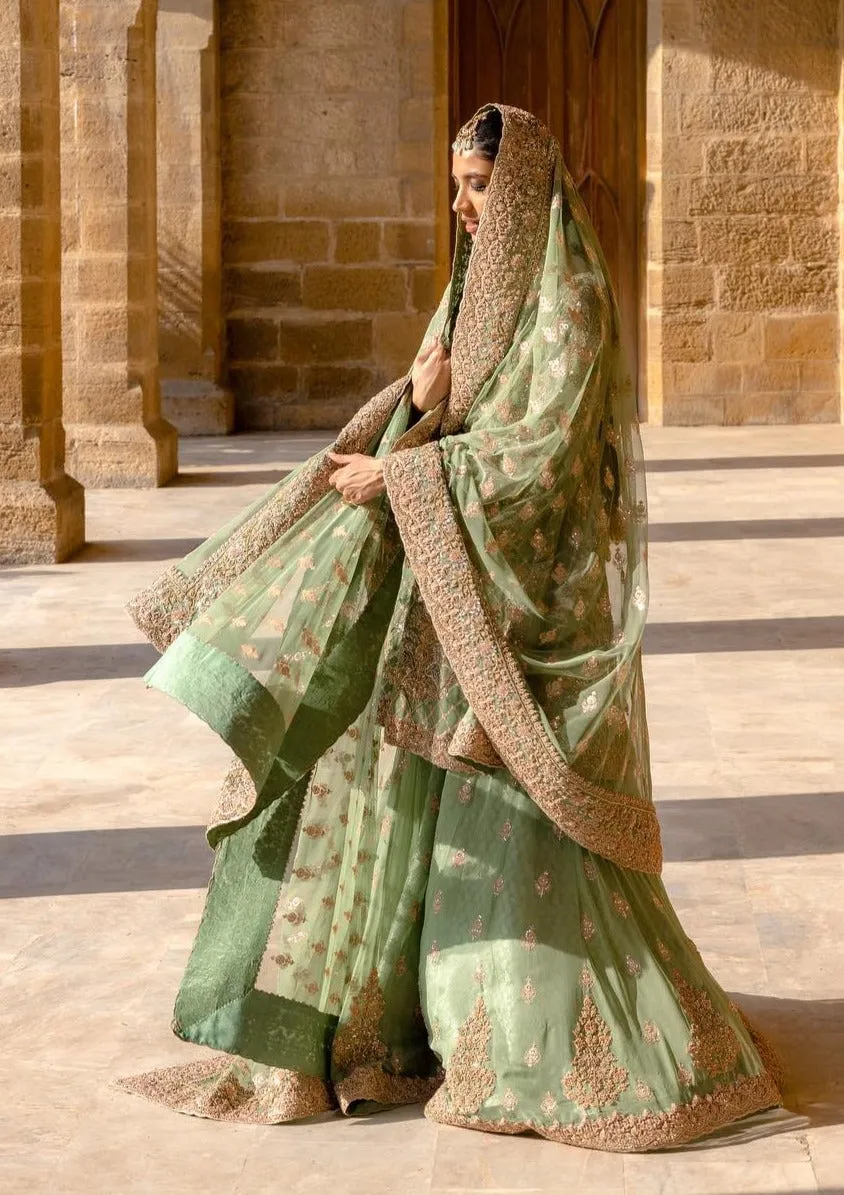 Sea Green Lehenga Kameez for Pakistani Bridal Dresses