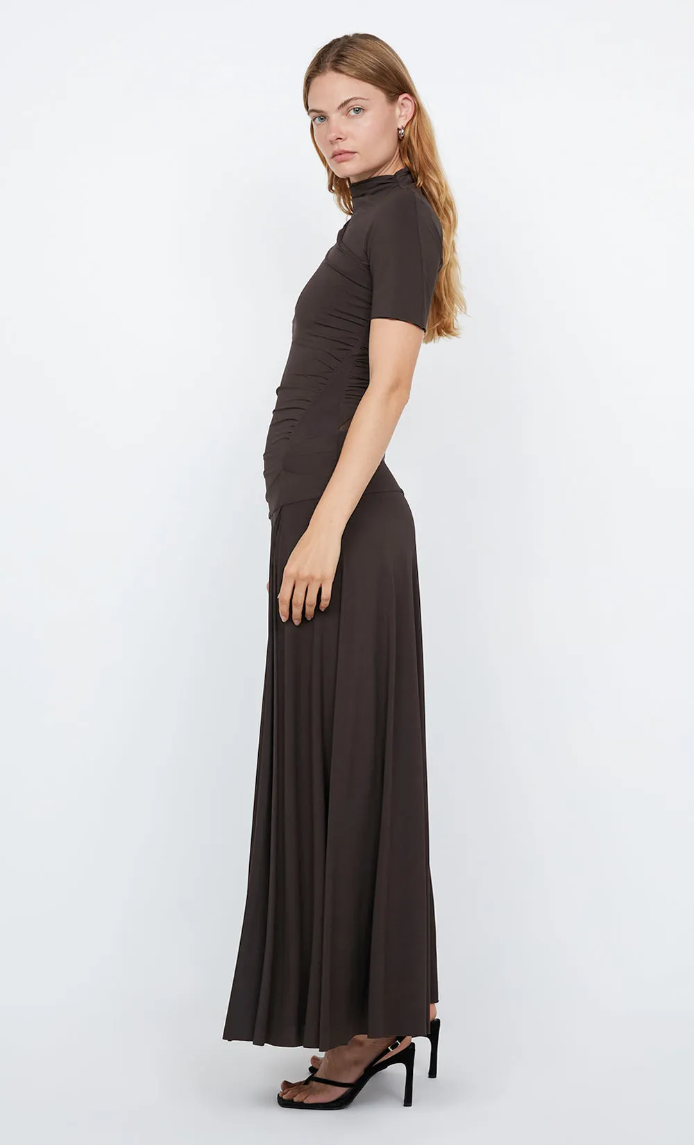 SERAPHINA ASYM DRESS - TWIG