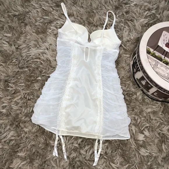 Sexy Little Bride Chemise w/ Garter Strap