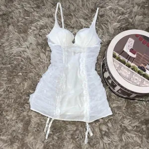 Sexy Little Bride Chemise w/ Garter Strap