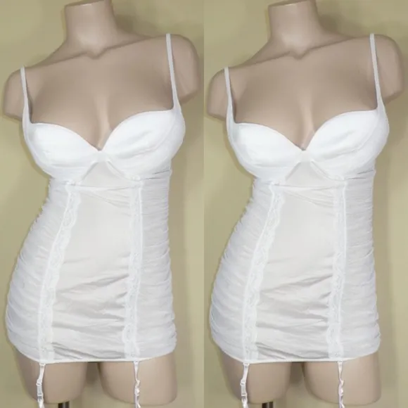 Sexy Little Bride Chemise w/ Garter Strap