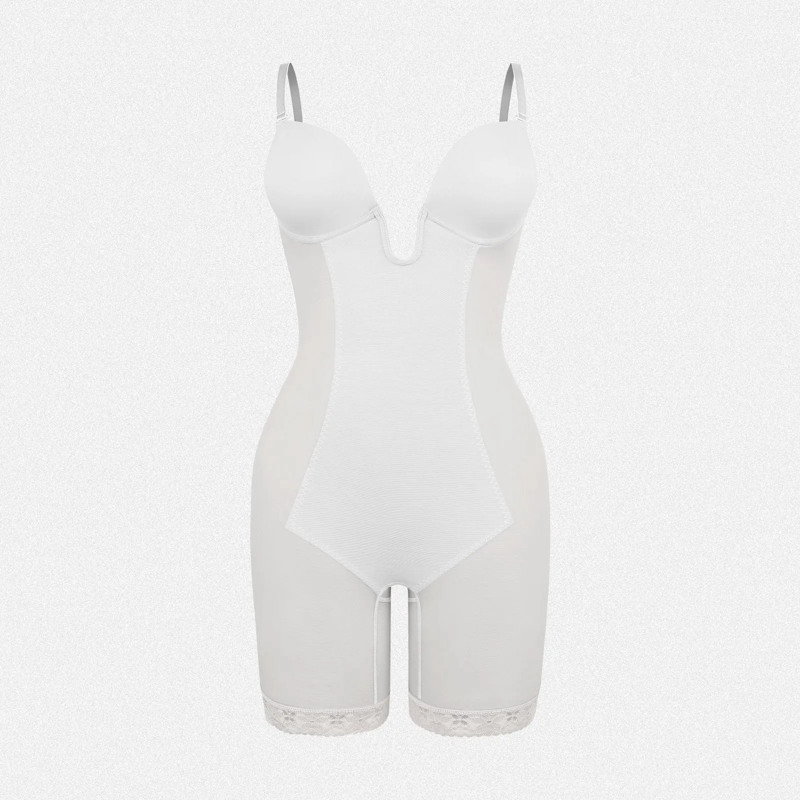 Shaperin Backless U Plunge Shapewear Bodysuit Strapless Full Body Shaper