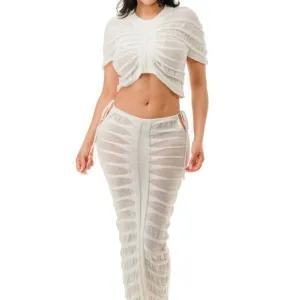 Sheer Skirt Set