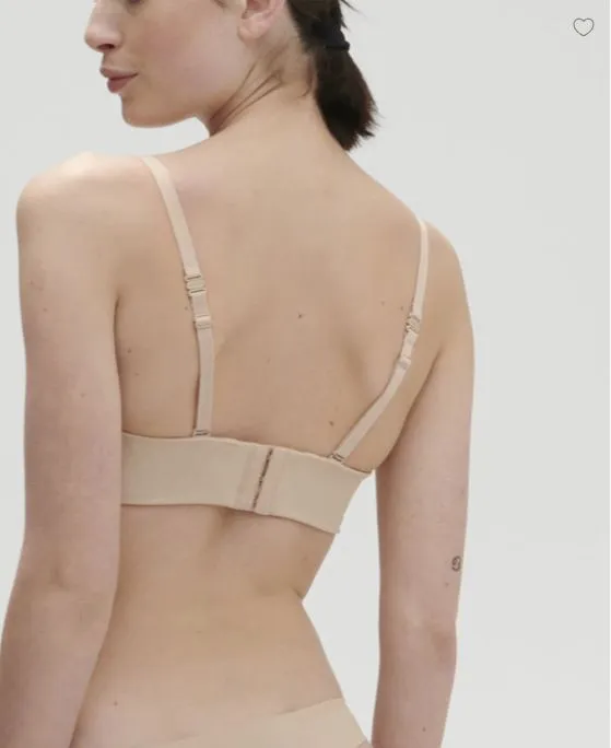 Simone Perele Essentiel Strapless Plunge Bra Peau Rose