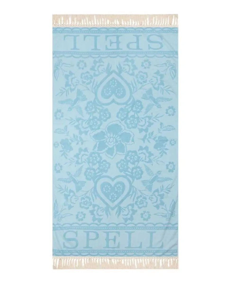 Spell Love Note Towel Sky