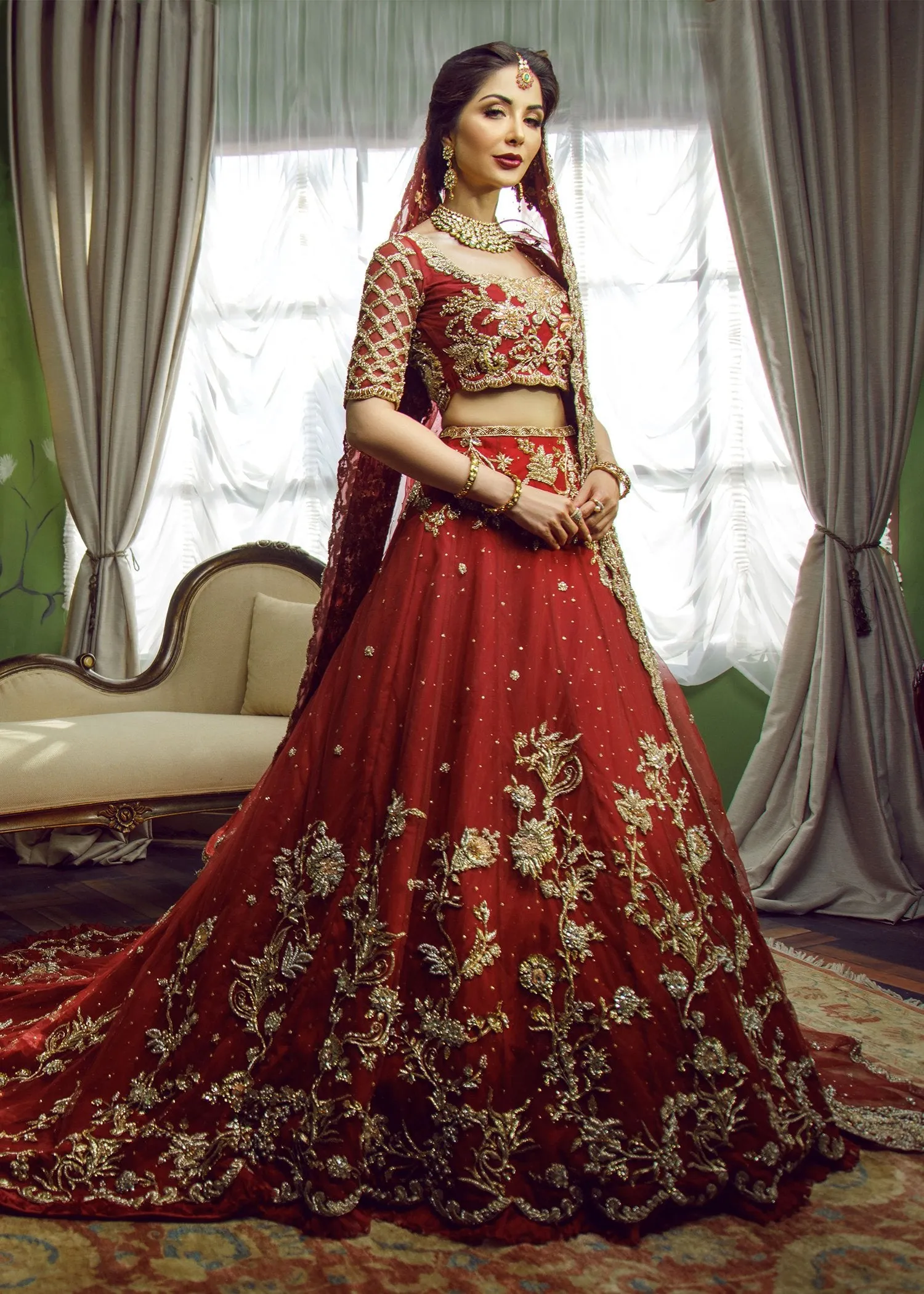 Stunning Lehenga Choli in Trail Style # B1991