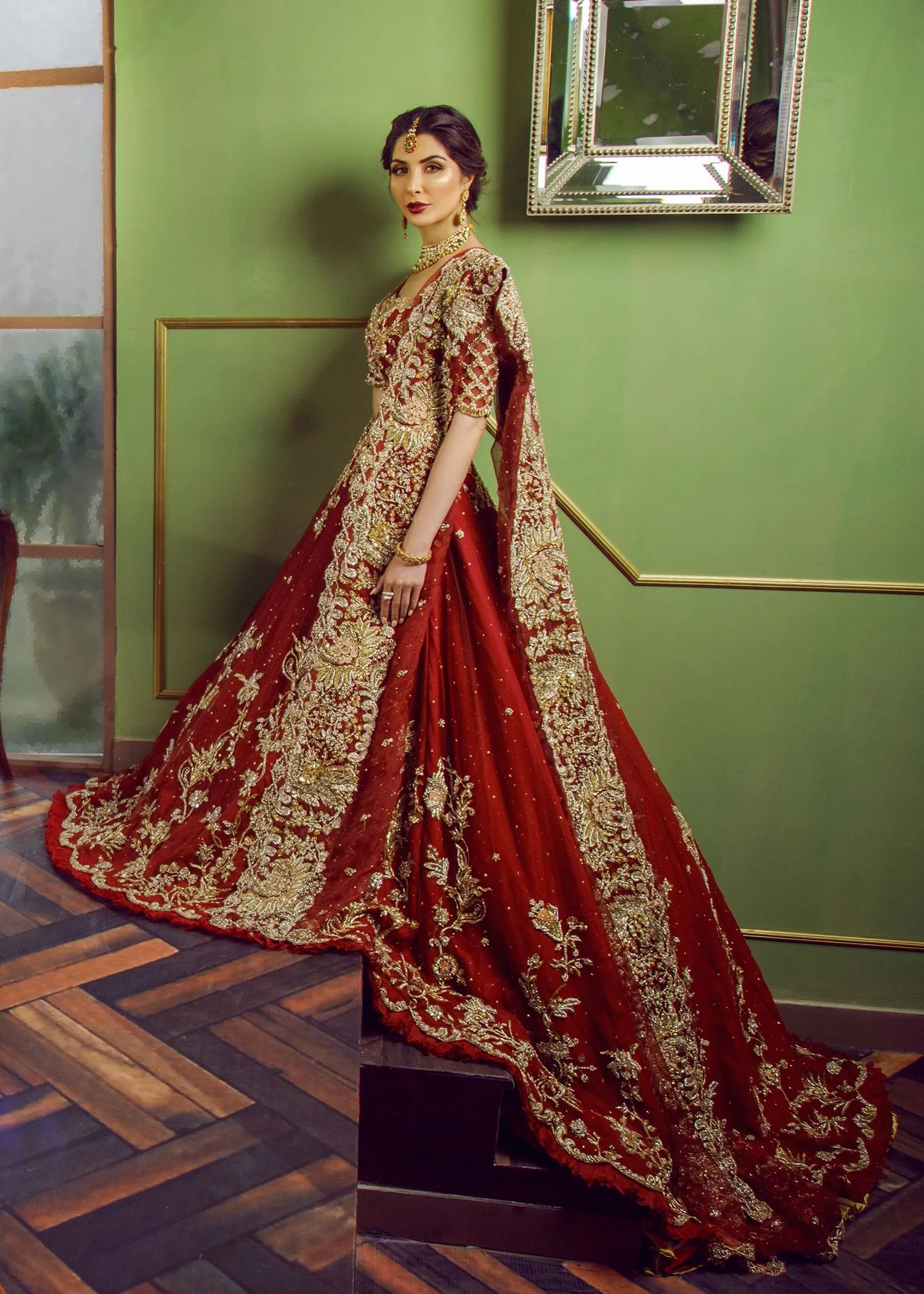 Stunning Lehenga Choli in Trail Style # B1991