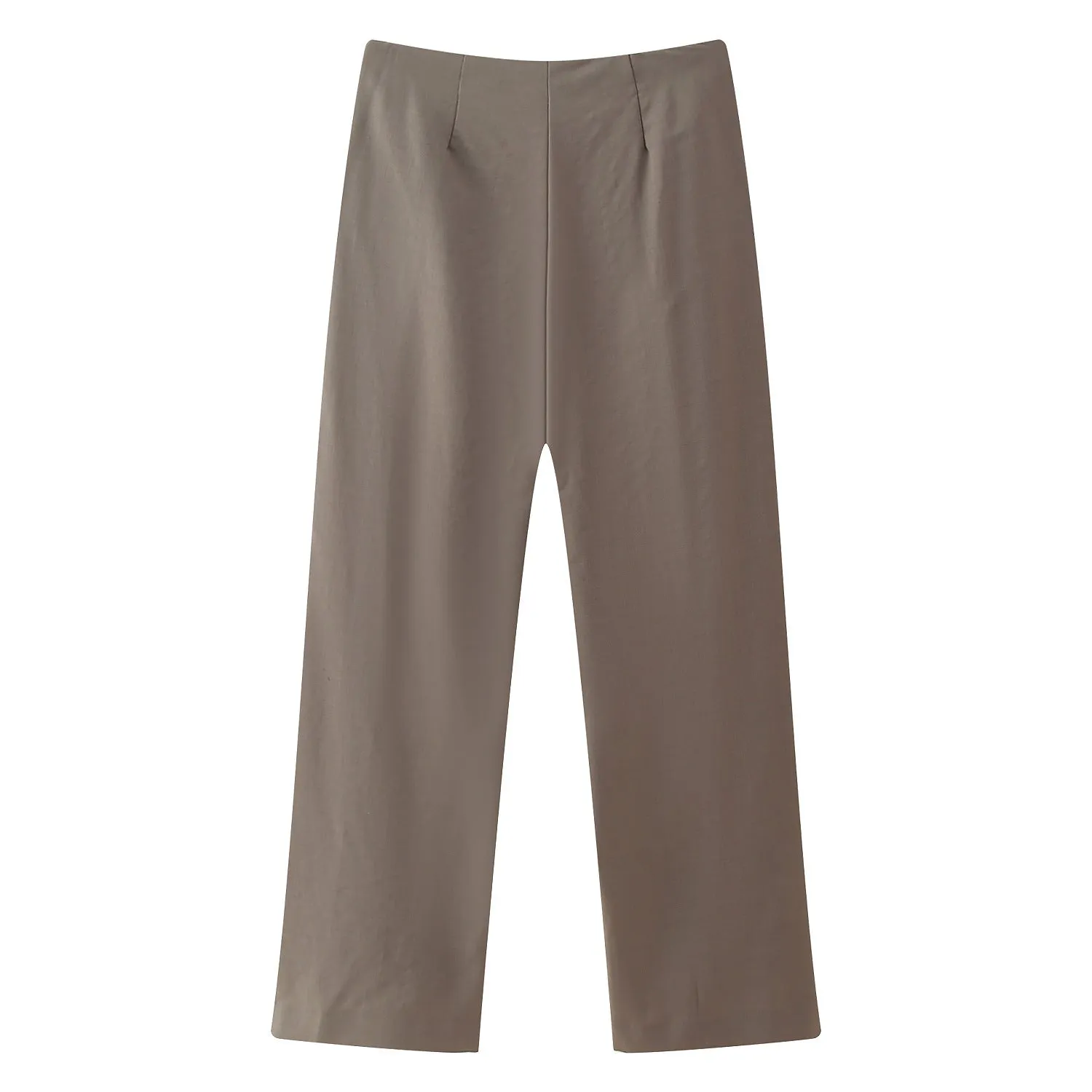 Suit Fabric Halter Top and High-Waisted Tie-Waist Casual Pants Set S-240501-46