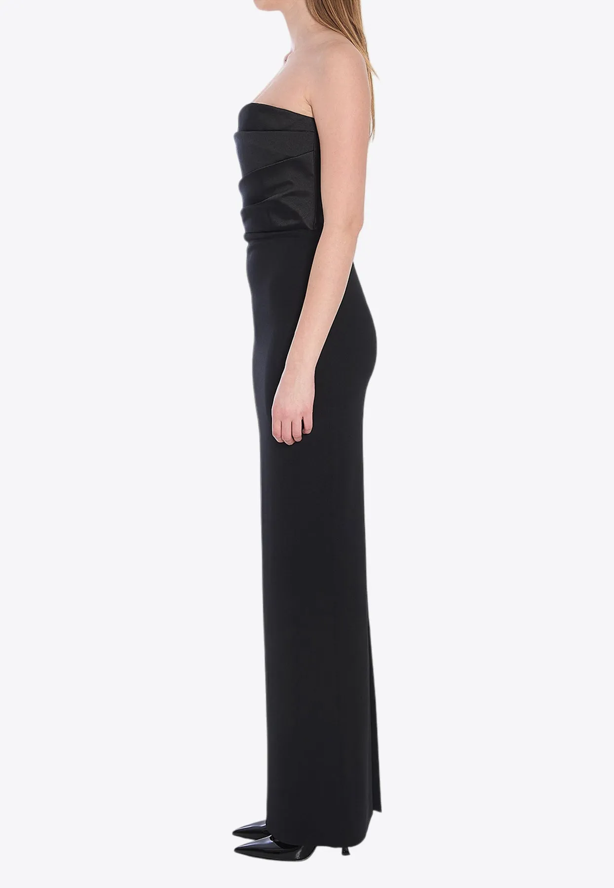 The Afra Strapless Maxi Dress