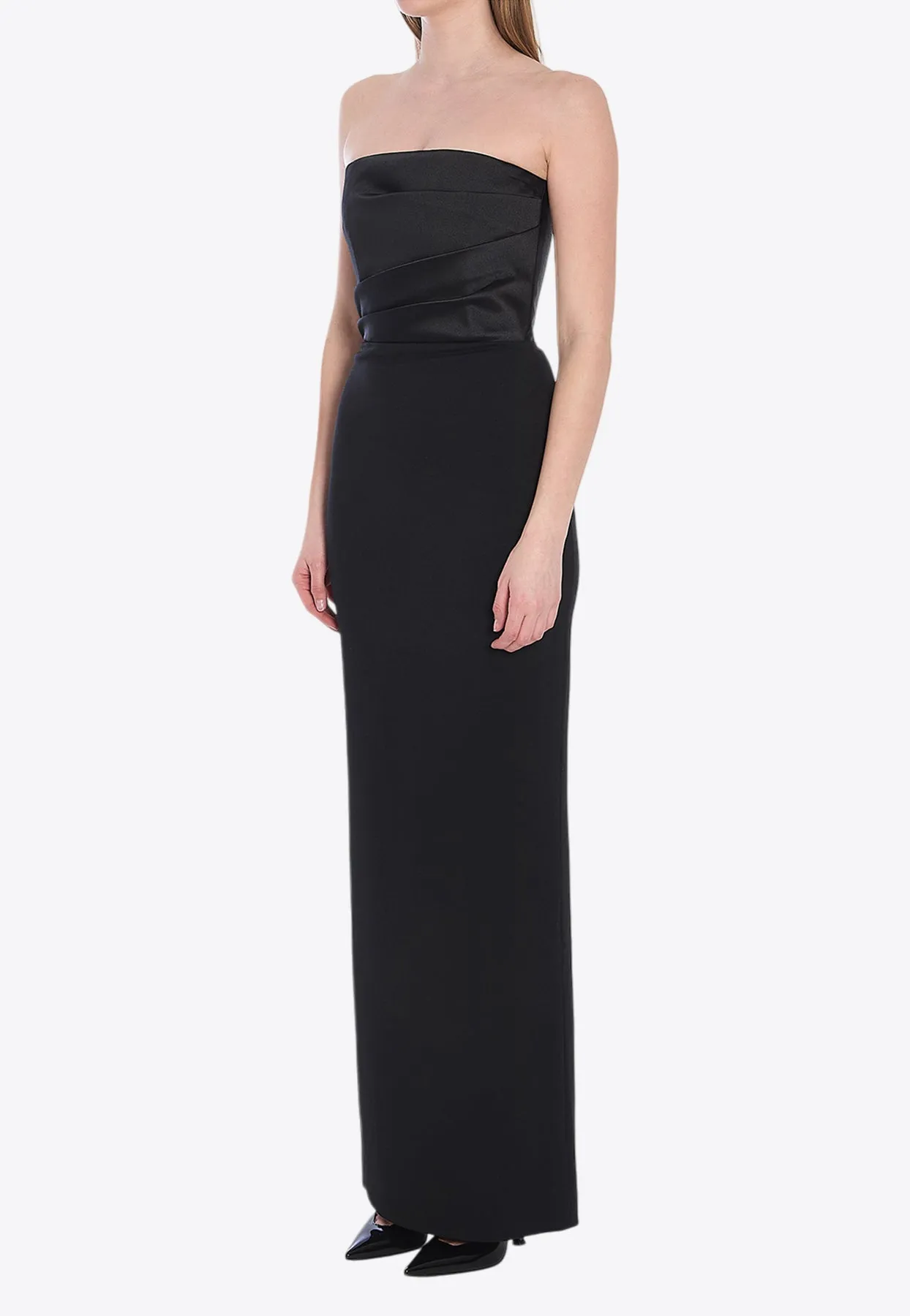 The Afra Strapless Maxi Dress