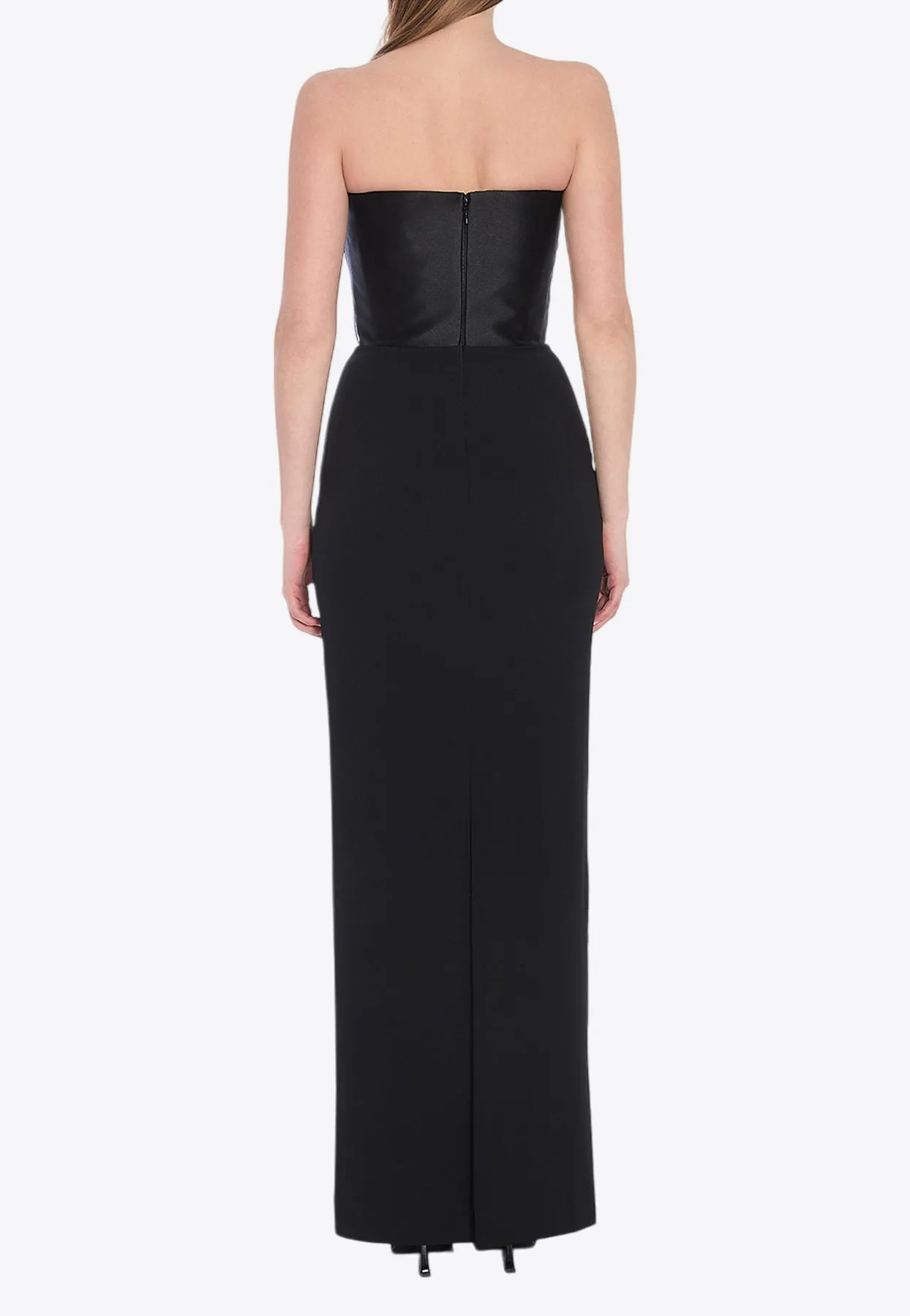 The Afra Strapless Maxi Dress