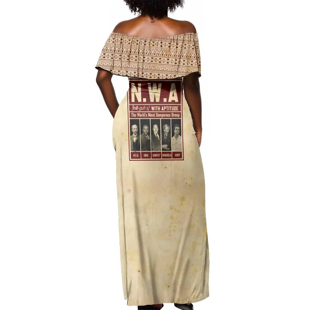 The World's Most Dangerous Group Off Shoulder Maxi Dress DT02