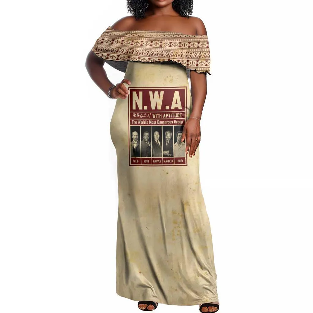 The World's Most Dangerous Group Off Shoulder Maxi Dress DT02