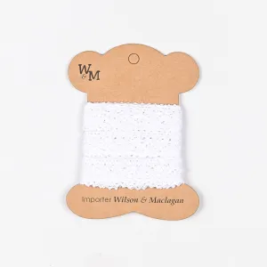 Torchan Lace White Edging 18mm