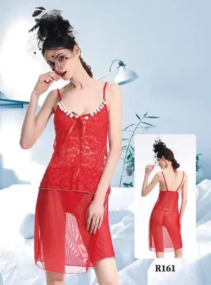 Transparent Honey Moon Sexy Short Nighty  -  R161