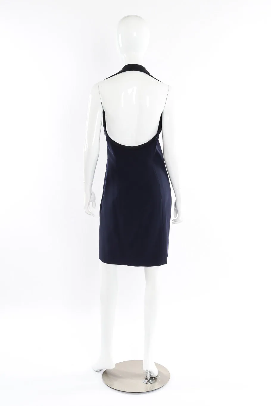 Tuxedo Halter Dress