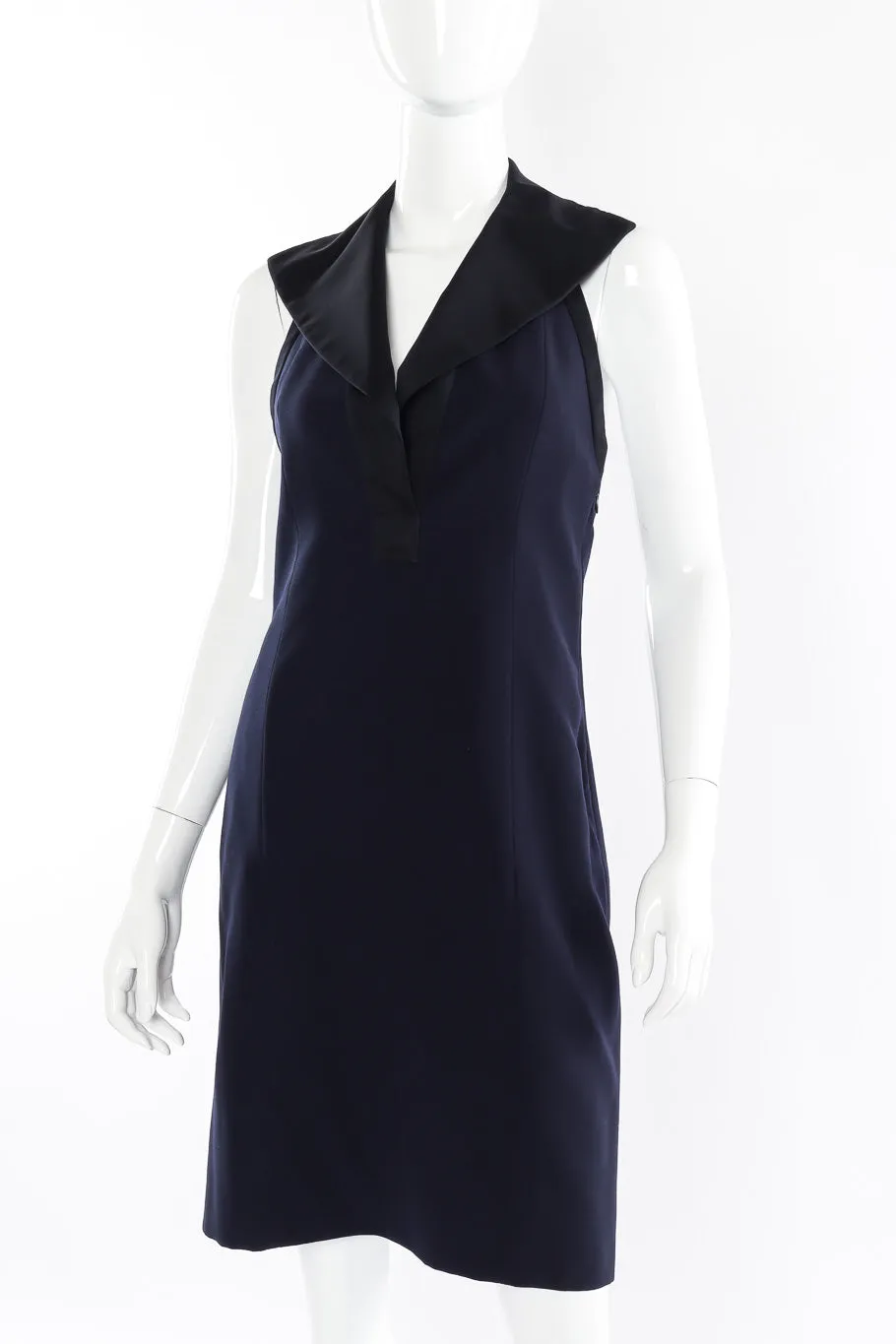 Tuxedo Halter Dress