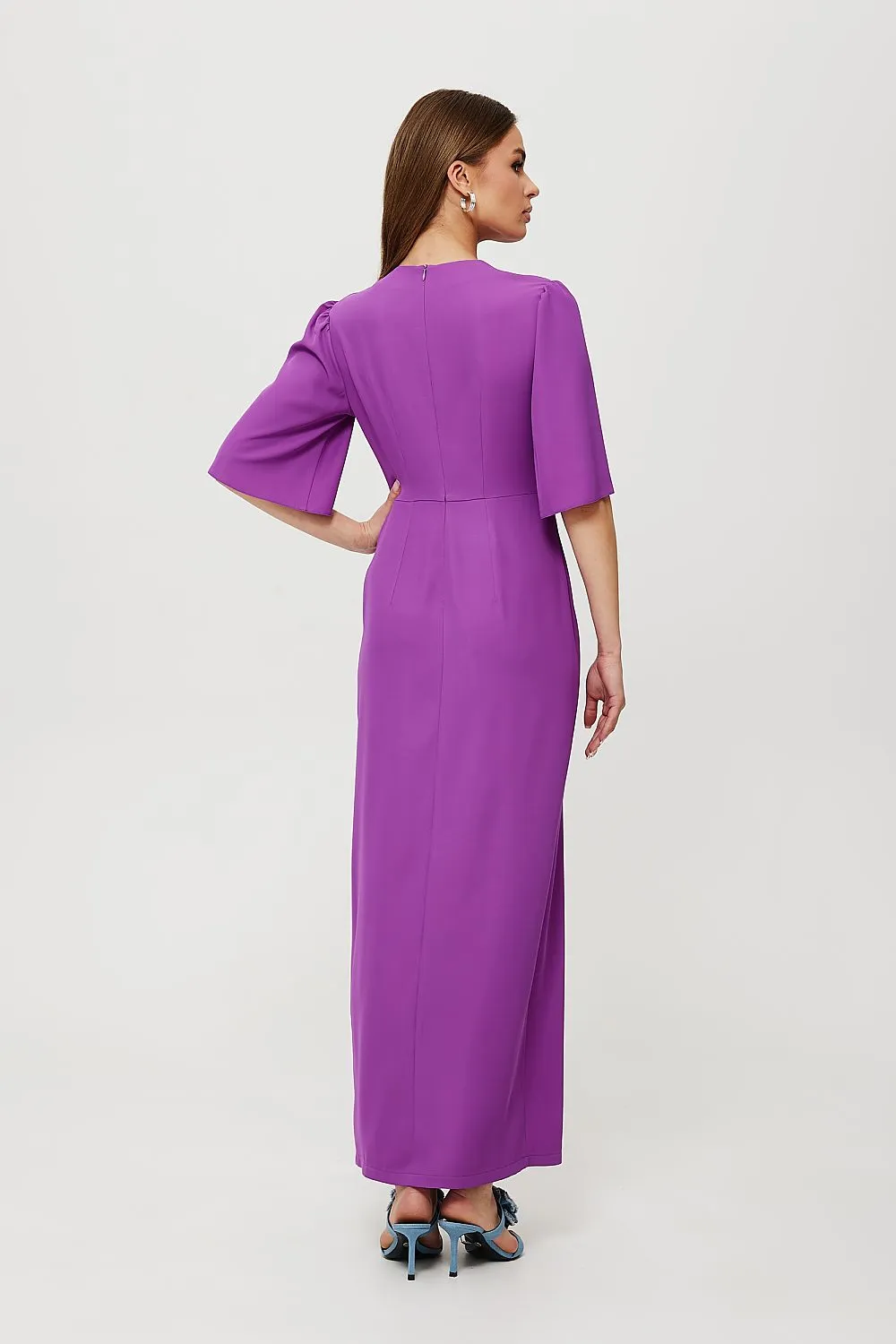 V-Neck Elegance Maxi Dress