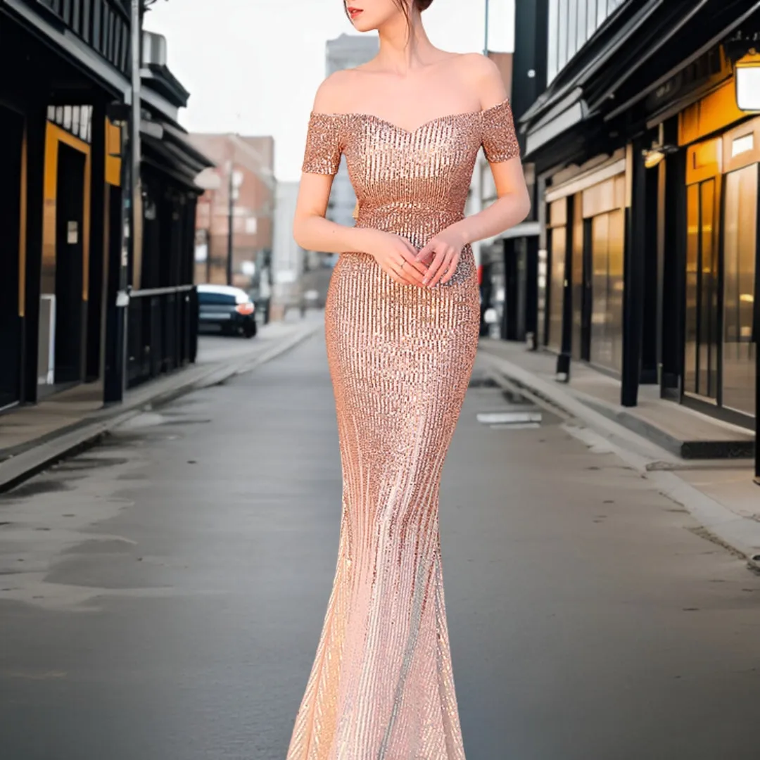 Victoria® | Elegant off-shoulder evening dress
