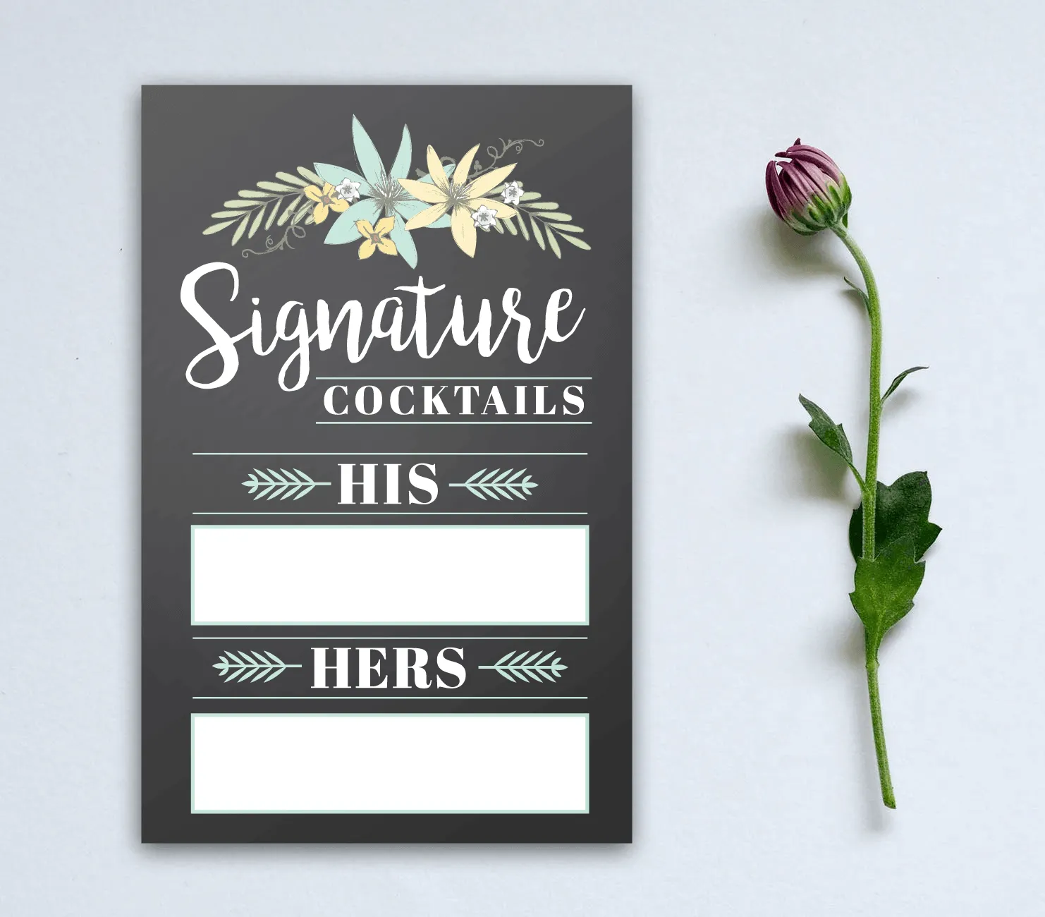 Wedding Signature Cocktail Drink Sign