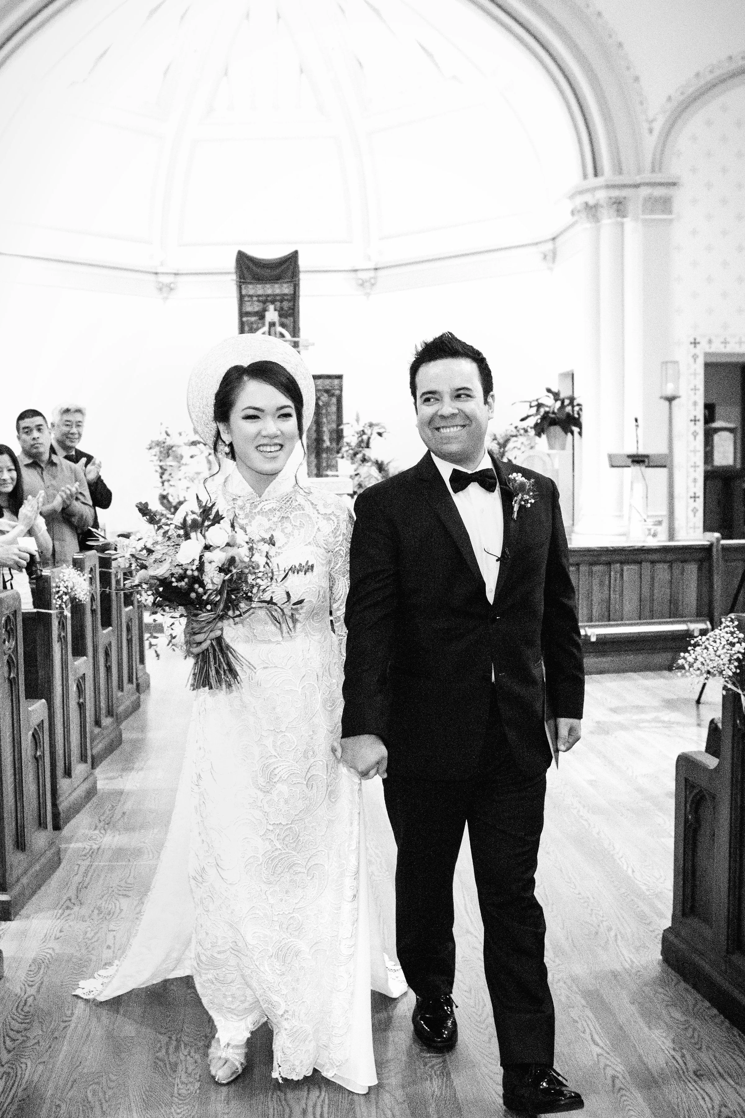 White Bridal Ao Dai | Vietnamese Lace Bridal Dress (#MELISSA)