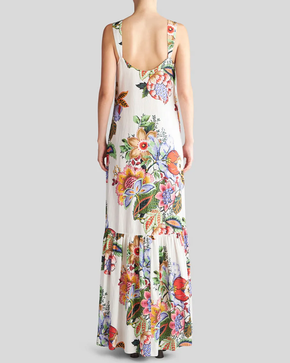 White Floral Maxi Dress