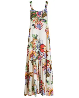 White Floral Maxi Dress