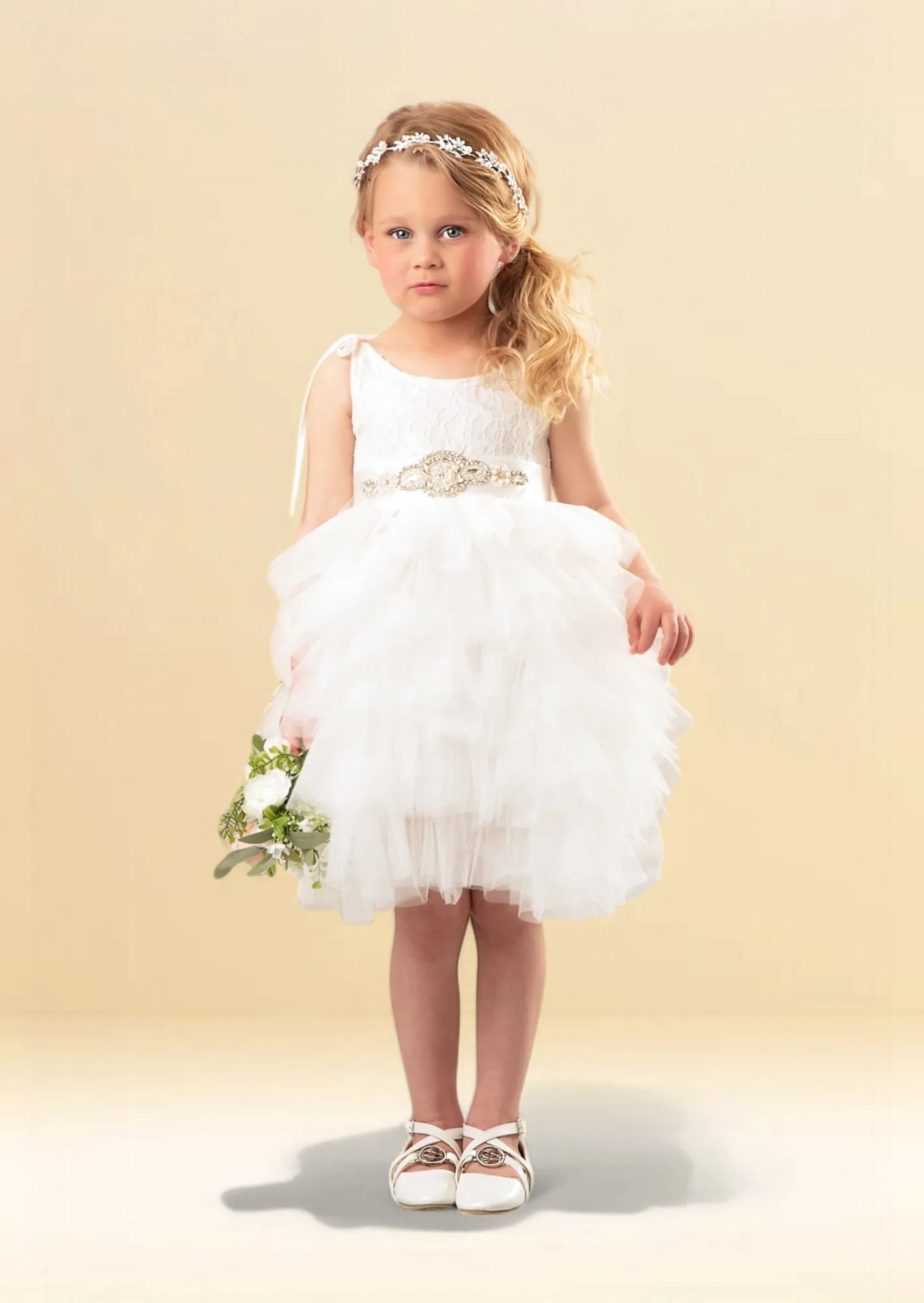 White Layered Tutu Dress