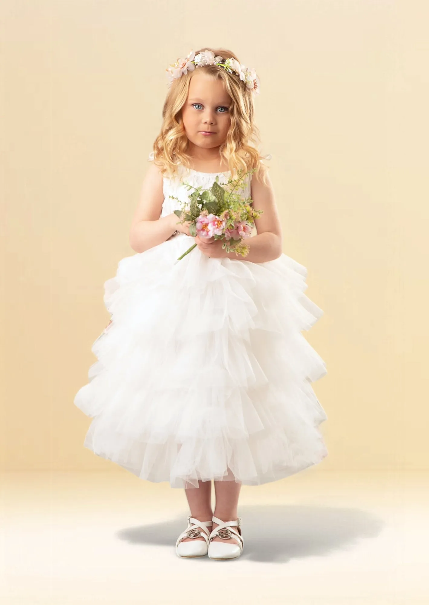 White Layered Tutu Dress