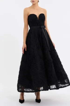 Willow Midi Dress - Black
