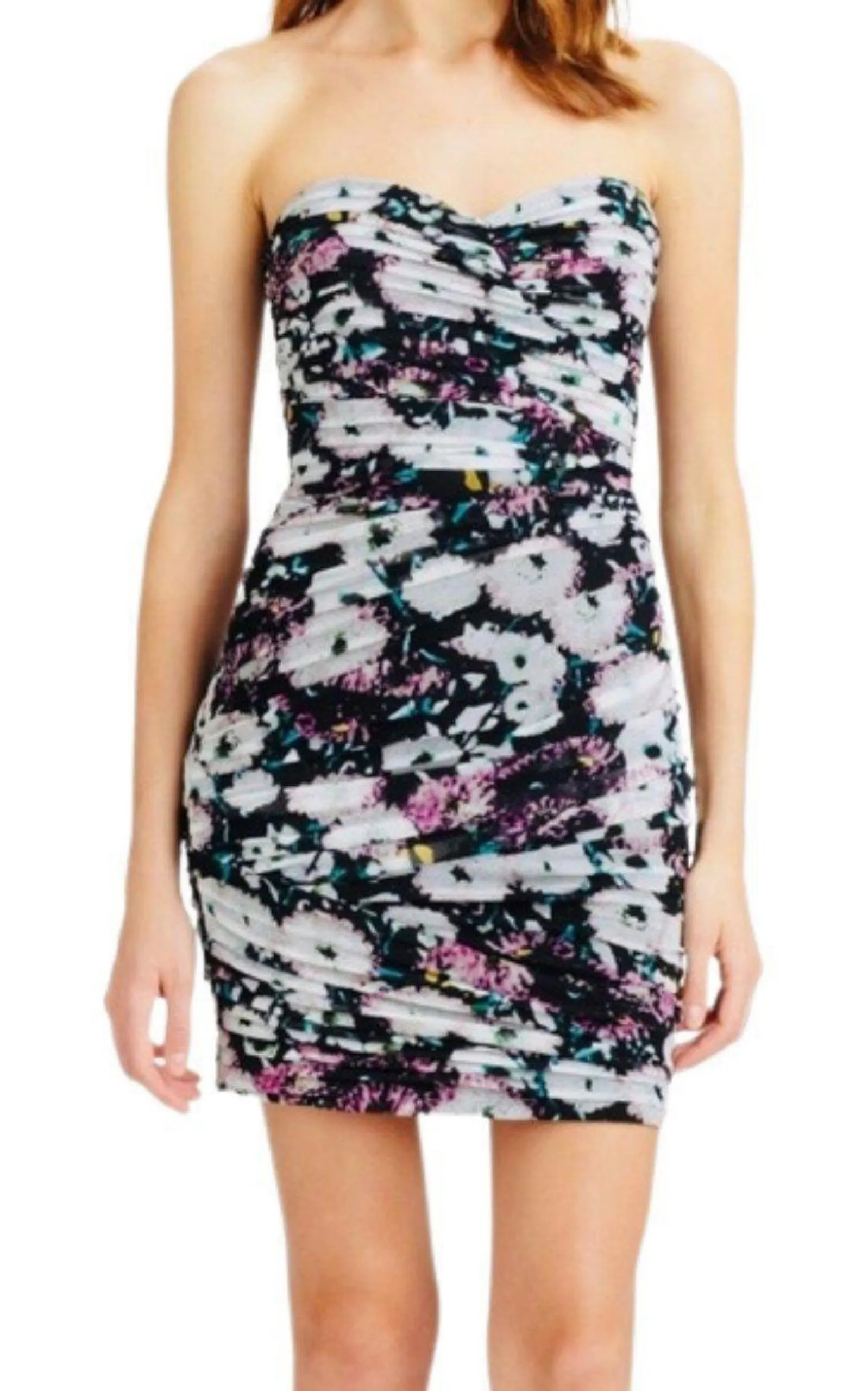 Winnie Strapless Floral Print Dress