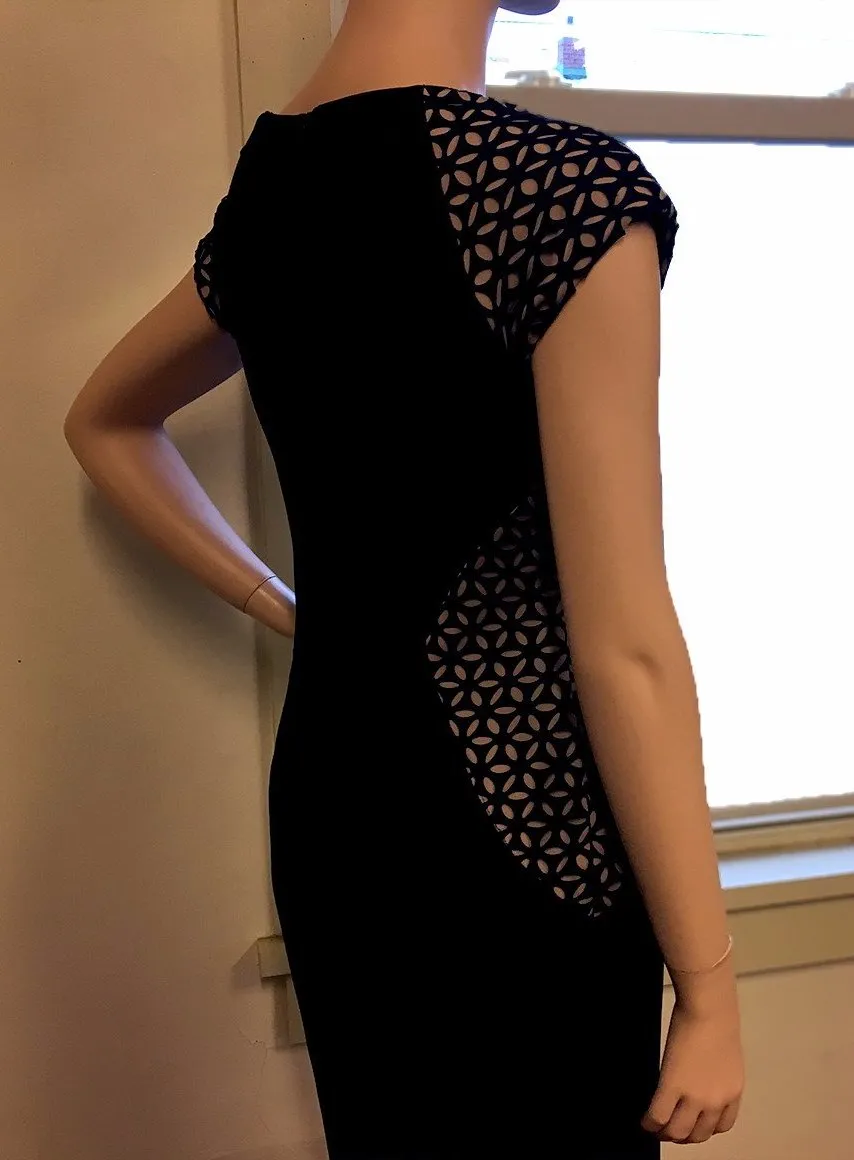 Women's Joseph Ribkoff | Floral Cut Out Dress | Black
