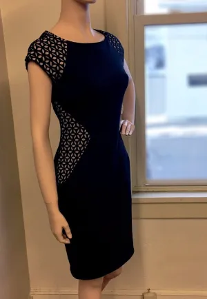 Women's Joseph Ribkoff | Floral Cut Out Dress | Black