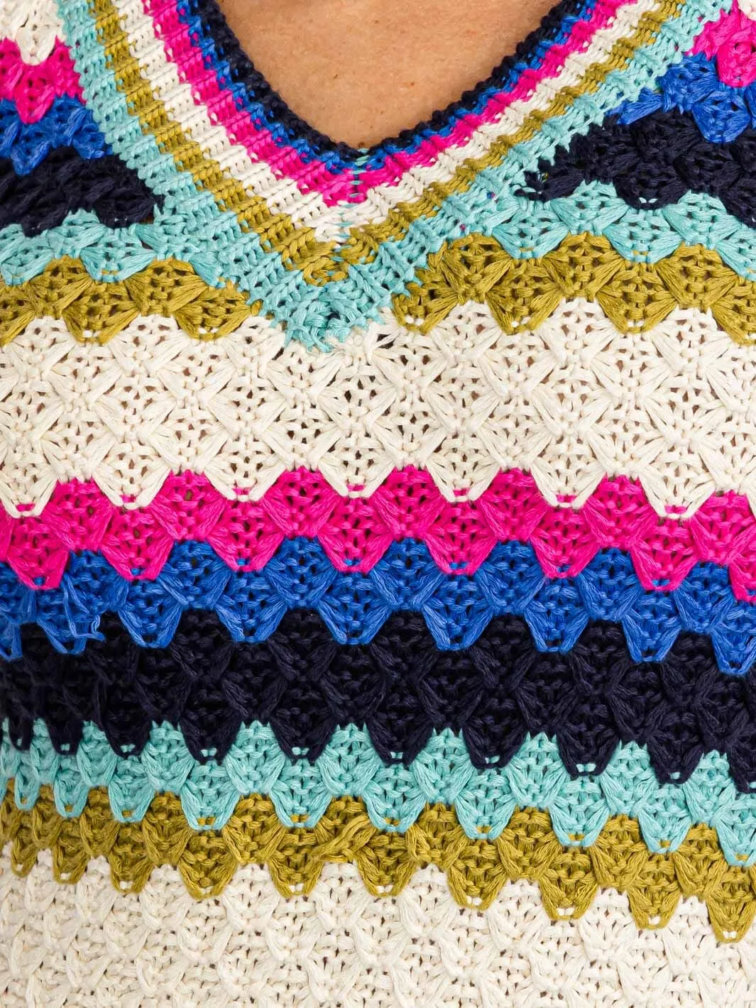 WOMEN'S LONG SLEEVES V-NECK KNIT MULTI COLORS MINI DRESS