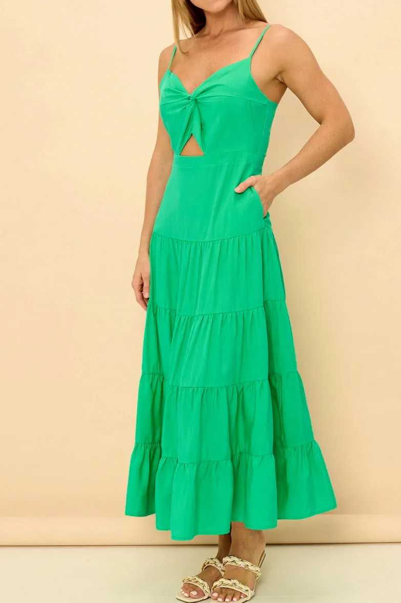 Yana Cut Out Maxi Dress - Mint