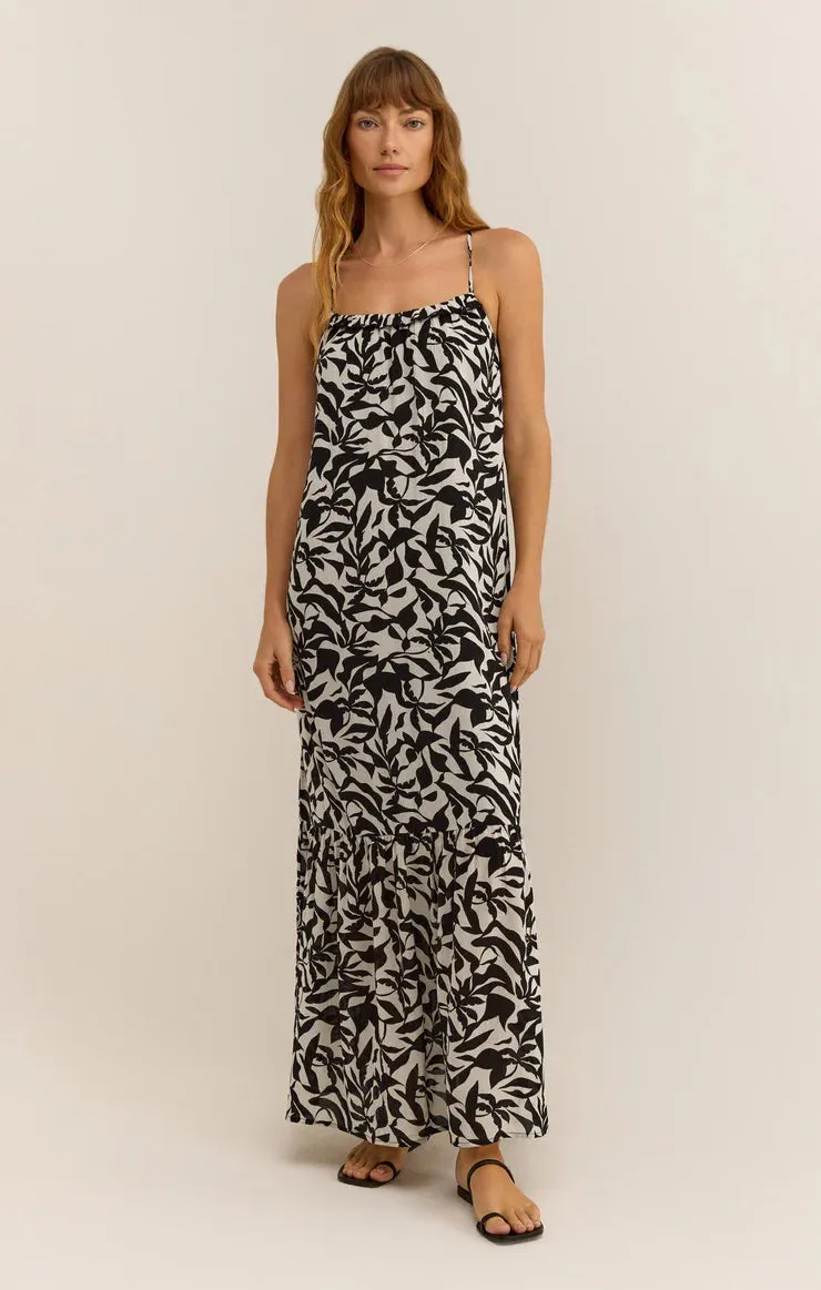 Z Supply Cocktail Hour Leaf Midi Dress