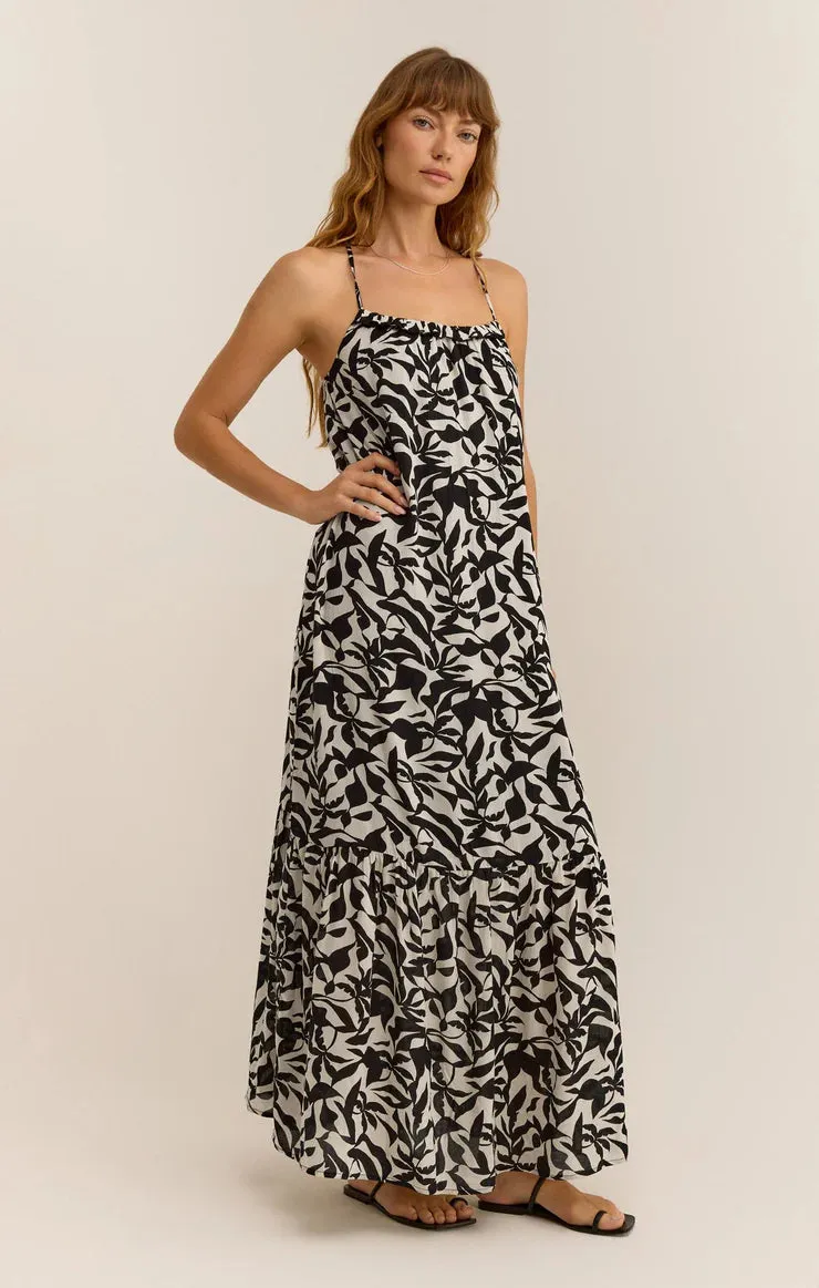 Z Supply Cocktail Hour Leaf Midi Dress