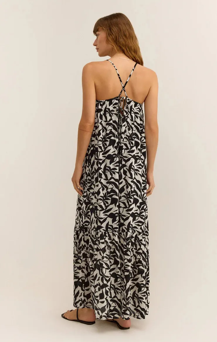 Z Supply Cocktail Hour Leaf Midi Dress