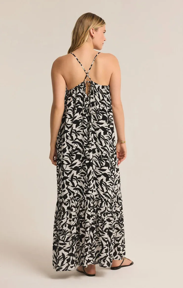 Z Supply Cocktail Hour Leaf Midi Dress