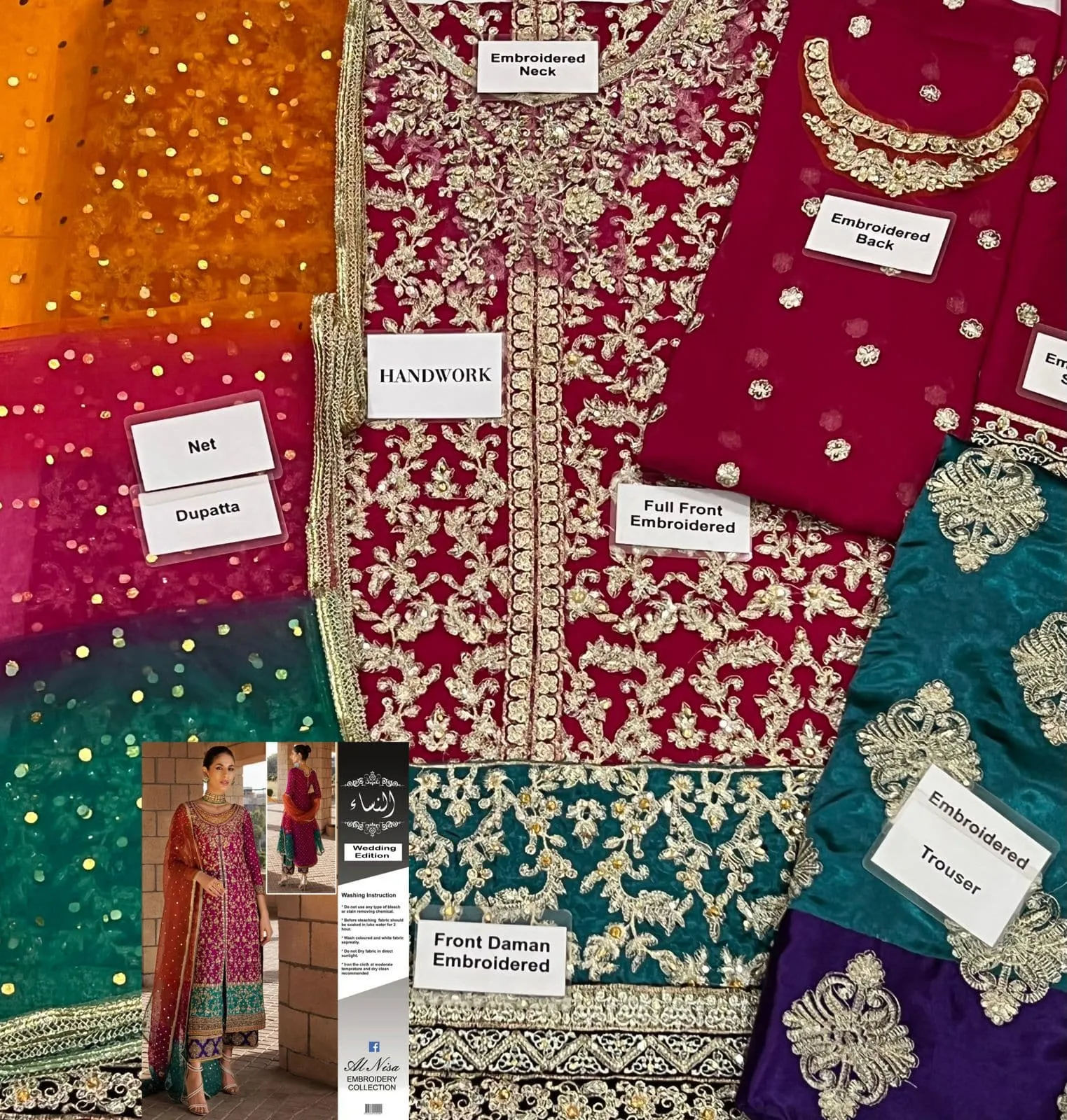 Zainab Chottani Chiffon Suit